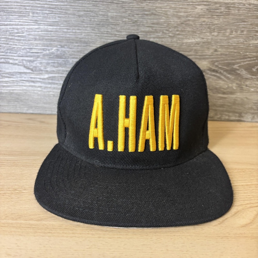 Hamilton Hat Cap Snap Back Black Musical Alexander Hamilton Adjustable Mens